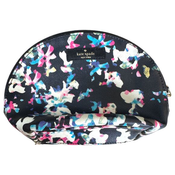 Kate Spade Keri Brightwater Drive Printed Cosmetic Makeup Pouch - Picture 1 of 3